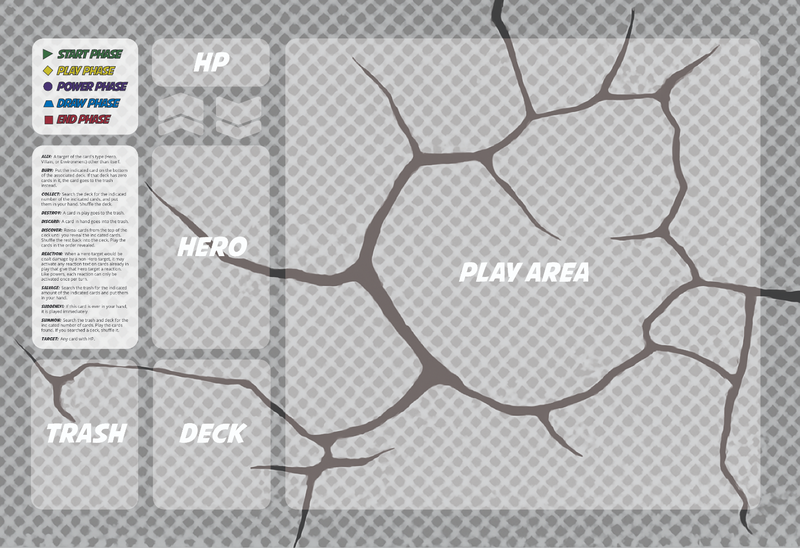 Shattered Stone play mat